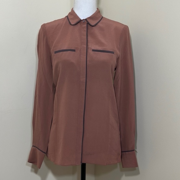 Day Bigger et Mikkelsen woman’s %100 silk shirt size 34 🇬🇧 Medium - Picture 1 of 7